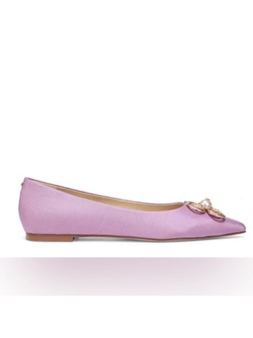 Sam Edelman Wanda Tour Embellished Pointed Toe Flats in Purple Lilac - NWT